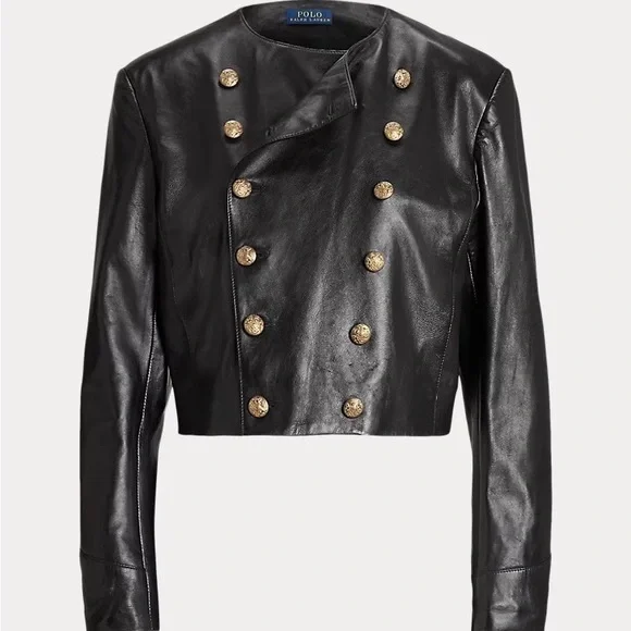 Polo by Ralph Lauren Black Leather Jacket - Picture 6 of 6
